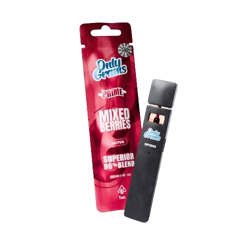 Only Grams Superior Vape 96% – Mixed Berries 1ml