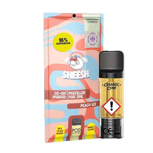 Sheesh 10-OH H2 Superior Pod - Peach Ice 2ml