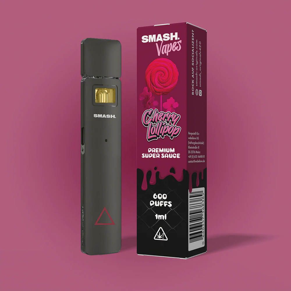 SMASH V3 10-OH Super Sauce Vape - Cherry Lollipop 1ml