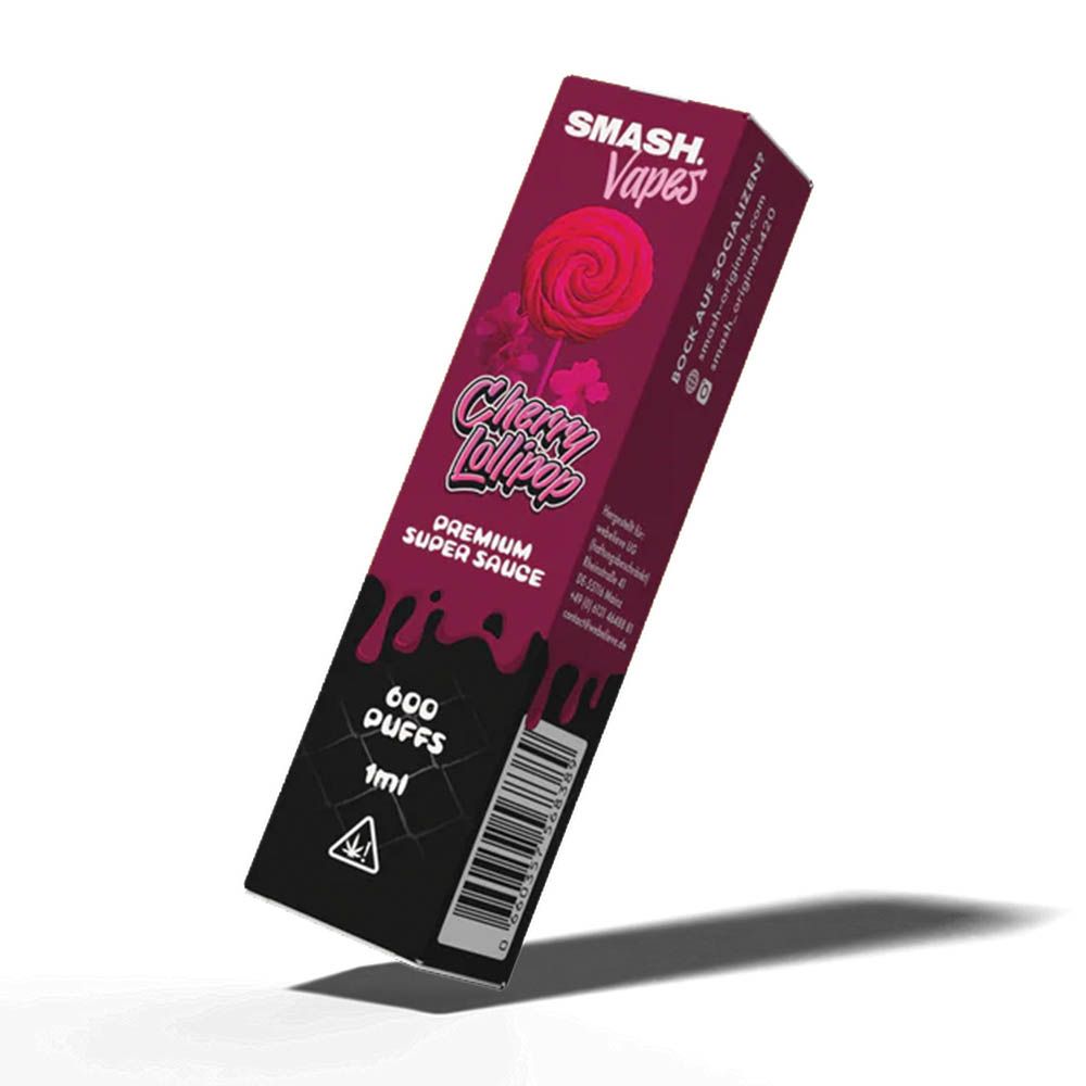 SMASH V3 10-OH Super Sauce Vape - Cherry Lollipop 1ml