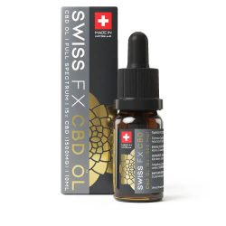 Swiss FX CBD Öl 15% Vollspektrum - Fläschchen mit Packung