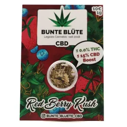 Bunte Blüte CBD Blüten 15% CBD - Red Berry Kush 1g